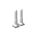 Pack of two Rankin long stem tissue tampers, consumable dental tools with extended handles for precise application.