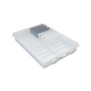 Rankin Slide-Sette Saver consumable storage box with multiple compartments for organizing small items.