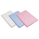 White Rankin patient drape sheets, 40 x 48 inches, used as medical consumables for patient coverage and protection.