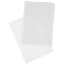 White Rankin biopsy lens paper wraps, 2x3 inches, disposable consumables for medical use, shown in a box of 1,000 units.
