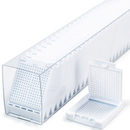White Rankin Slim Biopsy Cassettes, Sleeved (CS/750), consumable medical sample cassettes for tissue embedding.
