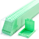 White Rankin Slim Biopsy Cassettes, Sleeved CS/750, for tissue sample containment and processing in laboratory settings.