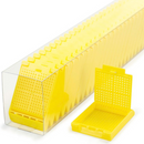 White Rankin Slim Biopsy Cassettes, Sleeved CS/750, for tissue sample processing in laboratory procedures.