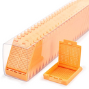 White Rankin Slim Biopsy Cassettes, Sleeved CS/750, used for tissue sample containment in laboratory procedures.
