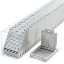 White Rankin Slim Biopsy Cassettes, Sleeved (CS/750) for specimen handling, shown with individual cassettes and packaging.