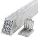 White Rankin Slim Tissue Cassettes, Sleeved (CS/750) for laboratory consumables, shown in the image.