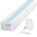 White Rankin Slim Tissue Cassettes, Taped, for laboratory use, shown in a close-up image.