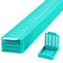 White Rankin Slim Tissue Cassettes, Taped, 2,000 count, used for laboratory specimen processing.