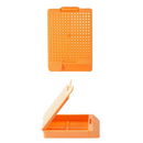 White Rankin Swing Biopsy Cassettes (CS/1,500) for laboratory tissue sample processing, shown in a neat stack.