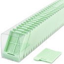 White Rankin Swing Biopsy Cassettes, Sleeved CS/750, for tissue sample processing, shown in the product image.
