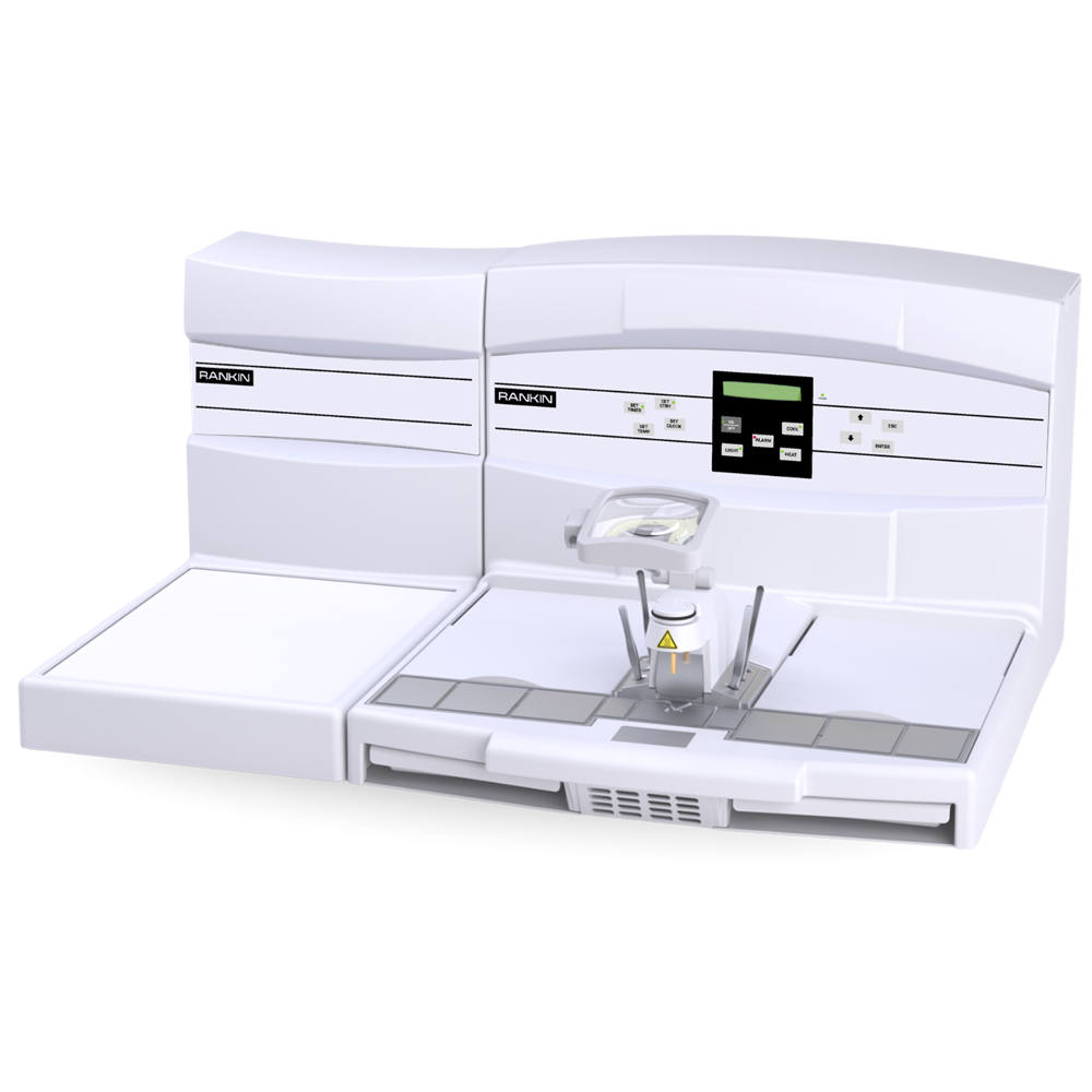 Rankin Embedding Station equipment with control console, used for embedding procedures in medical or technical applications.