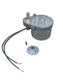Rankin Linistat Drive Motor Assembly with 12-tooth gear, repair part for Linistat systems, durable and precise mechanical component.