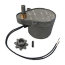 12-tooth gear drive motor assembly for Linistat, repair part by Rankin, showing the gear and motor components.