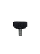 Rankin knurled clamping device repair part for Leica cryostats, shown in a close-up image with textured grip and metal construction.