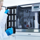 Refurbished Sakura Tissue-Tek Glas G2 6500 coverslipper for laboratory tissue slide preparation, shown in a clean clinical setting.