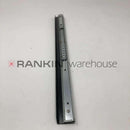Left slide rail for front cover assembly of Sakura DRS 2000 tissue slide scanner, part of Sakura Tissue-Tek repair parts series.