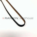Used Sakura Tissue-Tek B0-04-0004 timing belt for Sakura 6400 tissue processor, repair part, black rubber belt with gear teeth.