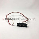 Used Sakura DRS 2000 External Signal Terminal Block for Sakura Tissue-Tek repair parts, showing the electrical connection component.