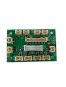 Right relay board for Sakura VIP 6 tissue embedding system, model F52-706-00, used repair part with circuit components.
