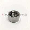 Used Sakura Tissue-Tek fixing nut and nozzle repair part for DRS 2000 microscope, showing the metal components and threading.