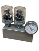 Used Sakura Tissue-Tek O60-501-02 manifold assembly for Sakura VIP 1000, 2000, 3000 models, repair parts for tissue processor.