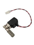 Used Sakura Tissue-Tek solenoid valve assembly for vacuum circuit unit, repair part for Sakura Xpress X120 medical equipment.