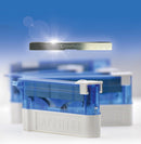 Box of 50 Sapphire Microtome Blades, consumables for precise tissue sectioning used in histology and microscopy.