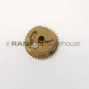 Used Siemens buffer drive gear assembly with set screw for Miles Hematek 2000 repair parts, shows close-up of the gear and screw.