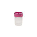 Simport Scientific SecurTainer II 120ml tamper-evident specimen container for biological samples, shown in a case of 500.