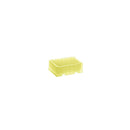 Simport BioBlock 96 deep well plates with round bottom, 2.2mL, yellow polypropylene, 4 per pack, 6 packs per case.