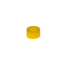 Yellow Simport Scientific colored closures with caps and lip seals, 1000 per case, for laboratory consumable use