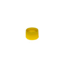 Yellow Simport Scientific colored closures with caps and O-ring seal, 1000 per case, for laboratory consumables.