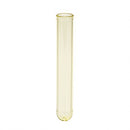 Yellow Simport disposable culture tubes, 12x75mm, polystyrene, 5mL capacity, 4 packs of 250 tubes each, for laboratory use.