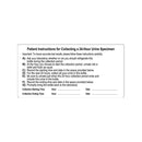 Simport Scientific Urisafe 24-hour collection containers with patient instruction labels, 100 per pack, 10 packs per case.