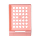 Simport Scientific embedding cassette sleeved CS/750 in lilac for histology and laboratory sample embedding.