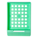 Simport Scientific embedding cassette, lilac sleeved CS/750, used for tissue embedding in histology and laboratory procedures.