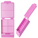 Histosette I biopsy cassettes with 30-degree angle by Simport Scientific, shown in lilac, used for tissue sample handling.