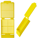 Histosette I Biopsy Cassettes with 30-degree angle by Simport Scientific, shown in lilac color, 1,500 per case.