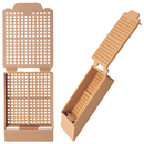 Simport Scientific Histosette I Biopsy Cassettes with 30-degree angle, lilac color, 1,500 per case, for tissue sample processing.