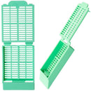 Simport Scientific Histosette I Tissue Cassettes at 45-degree angle, lilac color, for laboratory tissue sample processing, pack of 1,500.