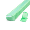 Histosette II Laser Biopsy Cassettes by Simport Scientific, taped, lilac color, used for tissue sample processing, 2000 pack.