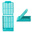 Simport Scientific Histosette II Tissue Cassettes in lilac color, 1,000 pack, used for tissue sample processing.