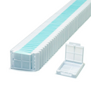 Simport Scientific Micromesh Biopsy Cassettes for Primera, taped, in a case of 2,000, used for tissue sample processing.