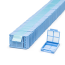Simport Scientific Micromesh Biopsy Cassettes for Primera, taped, in case of 2,000, with lilac color and mesh design for specimen handling.