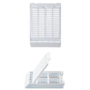 Simport Scientific Slimsette 4-Compartment Tissue Cassettes, lilac color, used for tissue sample processing in laboratory settings.