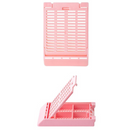 Simport Scientific Slimsette 4-compartment tissue cassettes in lilac for laboratory specimen processing, 1,500 pack