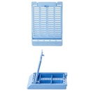 Simport Scientific Slimsette 4-compartment tissue cassettes in lilac for laboratory sample processing and histology work.