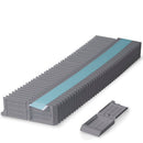 Unisette Tissue Cassettes by Simport Scientific, taped, in a case of 1,000 used for laboratory specimen containment.