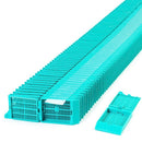 Simport Scientific Unisette Tissue Cassettes, Taped, in lilac color, stacked in case of 1,000 for laboratory tissue embedding.