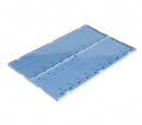 Simport Scientific plastic slide folder with white base and opaque doors holding 20 microscope slides, pack of 10.